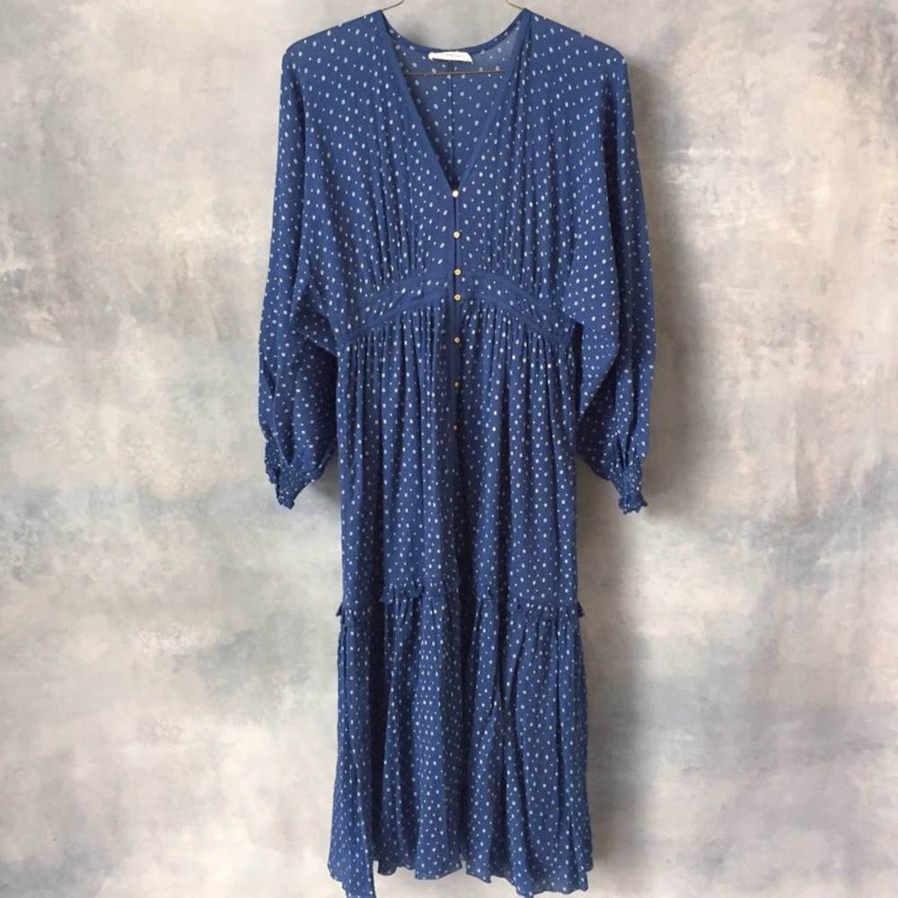 Ulla johnson Blue Polka Dot Dress
